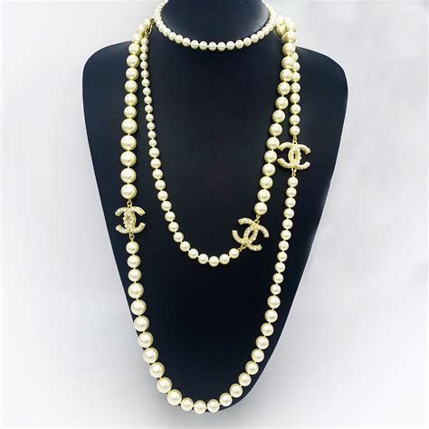 fake chanel bead necklace|authentic vintage chanel jewelry.